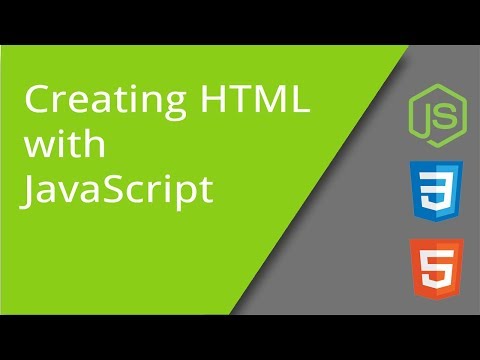 Creating HTML Content with JavaScript