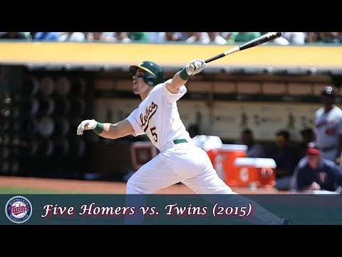 Oakland A's Offensive Outbursts Episode 17 - Home Run Cycle vs. Twins (2015)