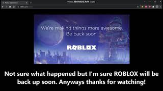 ROBLOX is Offline for Maintenance...