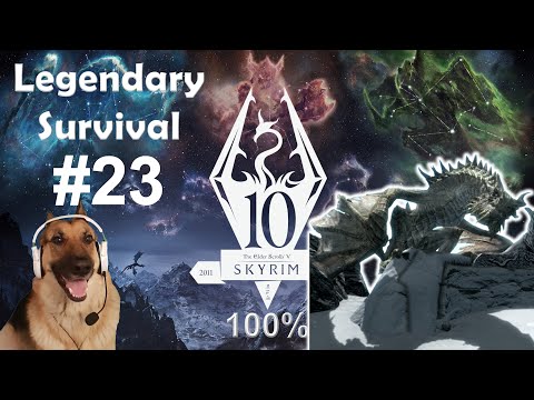 Skyrim Anniversary Edition Legendary Survival 100% - The Throat of the World - Ep 23