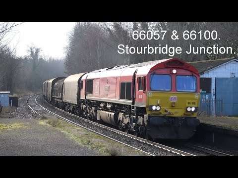 66057 on 06/02/02, 66100 on 16/01/22 and also 172334. Stourbridge Junction.