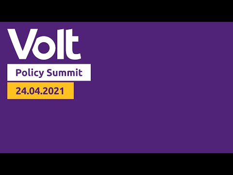 Volt Europa Policy Summit 24.04.2021 | #VoteVolt