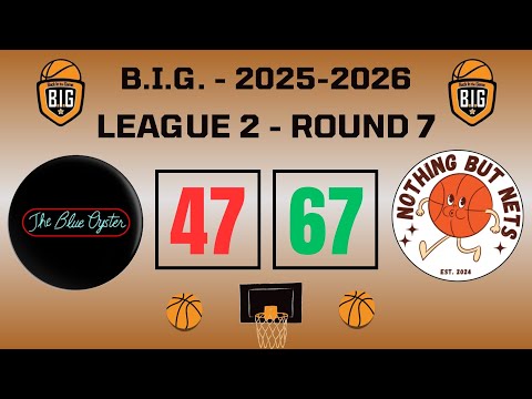 Blue Oysters 47-67 Nothing but Nets (Round7-League2-25/11/2025)