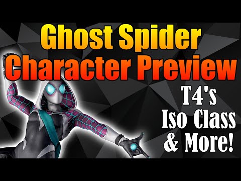 Ghost-Spider Character Preview - Best T4's & Iso Recommendations - MSF - Marvel Strike Force