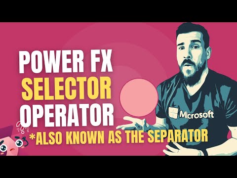 Power Apps: Selector & Separator Operators with Power Fx in Copilot Studio