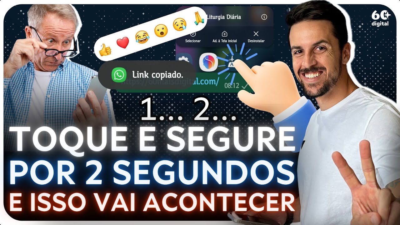 O QUE ACONTECE AO TOCAR E SEGURAR POR 2 SEGUNDOS NA TELA DO CELULAR?
