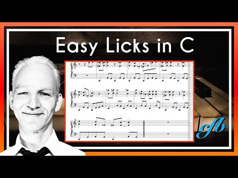 Sheet music for Easy Licks in C for Blues Piano. OUT NOW!
