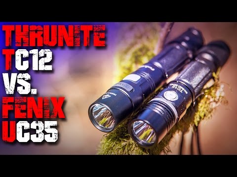 Thrunite TC12 vs. Fenix ​​UC35 Flashlight - Review Comparison Test German - Outdoor EDC Germany