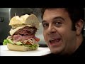 Adam Richman Takes On The Legendary Dagwood Challenge Man V Food With Adam Richman