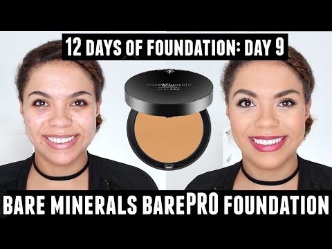 Bare Minerals BarePRO Powder Foundation Review (Oily Skin) 12 Days of Foundation Day 9 Video