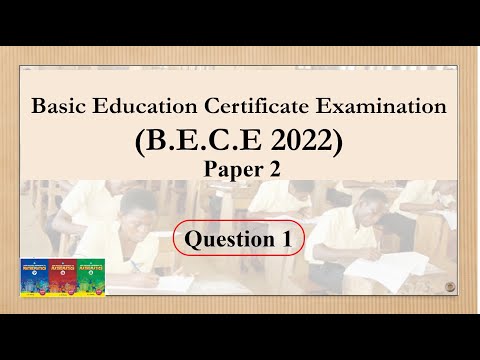 BECE 2022 Question 1