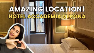 My stay at Hotel Accademia in Verona, Italy | Entire room tours! But is the loca