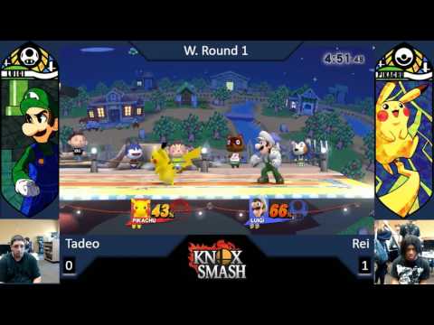Tadeo (Luigi) vs Rei (Pikachu) - Winners Top 12 - Banana Pull 4 - 4-29-17
