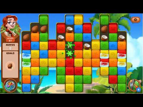 Lost Island Blast Adventure Level 87 - No Boosters