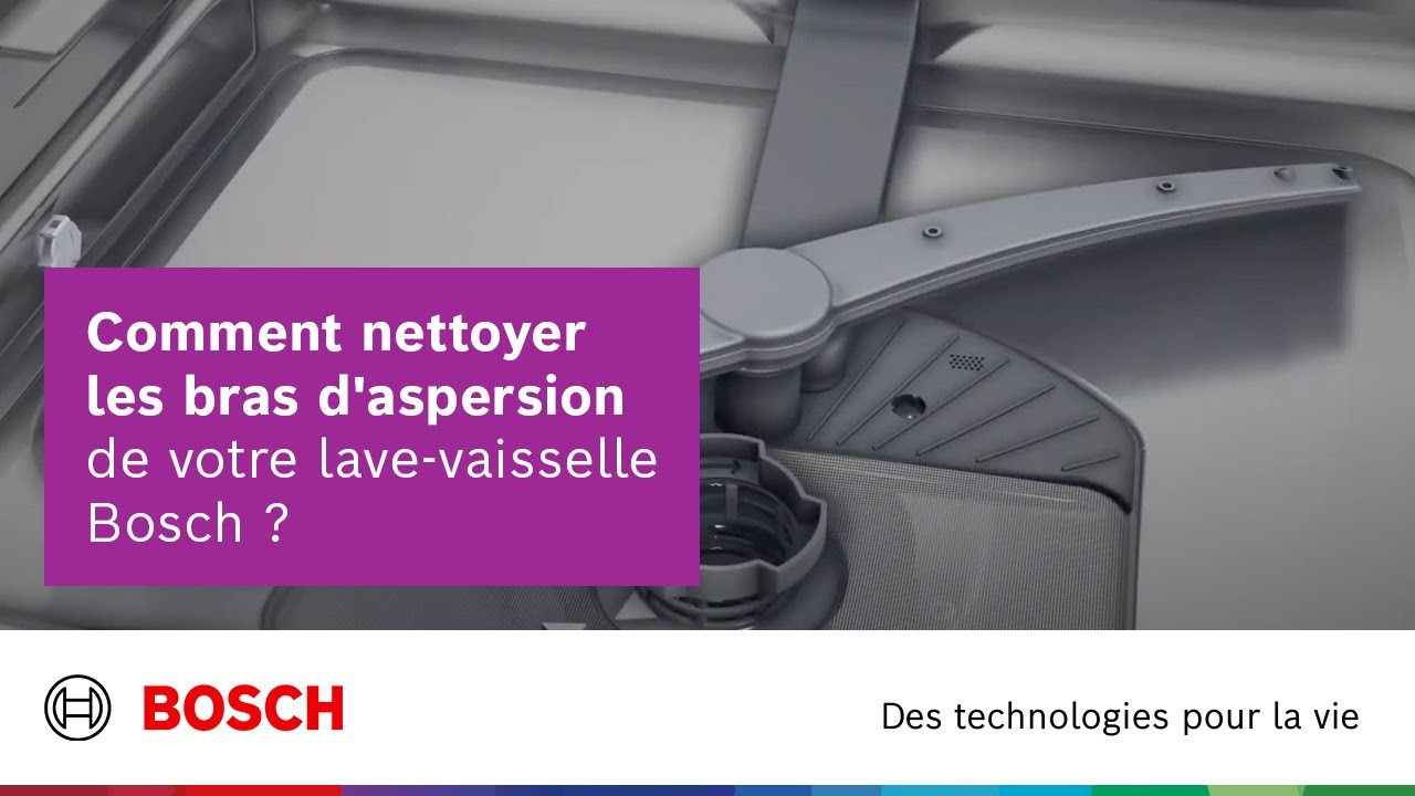 Comment nettoyer les bras d'aspersion d'un lave-vaisselle Bosch ? | Bosch  Electroménager