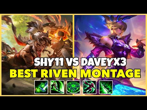 SHY11 VS DAVEYX3 RİVEN MONTAGE | Best Riven Gameplays