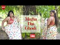 MEGHA DAS GHOSH IN WHITE CHIFFON PRINTED SAREE WITH A SLEEVELESS BLOUSE VIDEO DESI SAREE FASHION