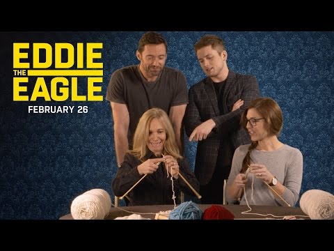 Eddie the Eagle | "The Knitting Olympics with Hugh Jackman & Taron Egerton" | 20th Century FOX