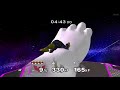 Super Smash Bros Melee Master Hand And Crazy Hand Fight Classic Mode Gameplay