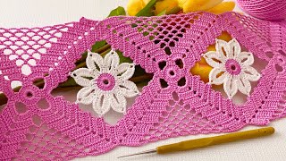 🌸Incredibly Beautiful Crochet Pattern🌸How to Make a Unique Pattern for All Projects