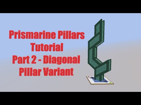 Vesko's Prismarine Towers Tutorial Part 2 - Diagonal Towers