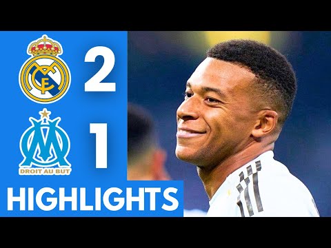 Real Madrid vs Marseille (2-1) Highlights | UEFA Champions League 2025/26