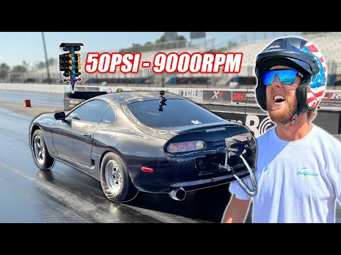 Turning My Supra Up ALL THE WAY! 1/4 Mile Test!