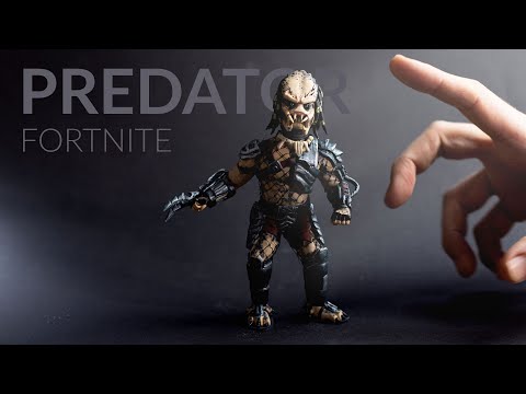 Creating the PREDATOR SKIN with clay & garbage (Fortnite Battle Royale)