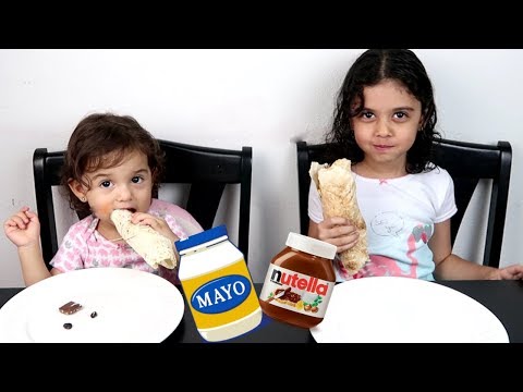 الساندويش الذي لا يؤكل! مايا و لانا - Sandwich Challenge Video