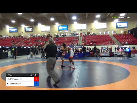 2018 Marine Corps US Open/Senior Men's Greco-Roman 72 Quarters - RaVaughn Perkins (NYAC) Vs. Eleaz
