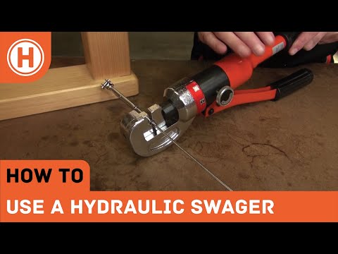 How To: Use a Hydraulic Swage Tool To Crimp Stainless Wire Balustrade Fittings | HAMMERSMITH