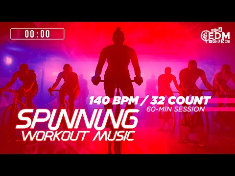 🔥 Spinning Workout Music | 140 BPM/32 Count | 60-Min Session