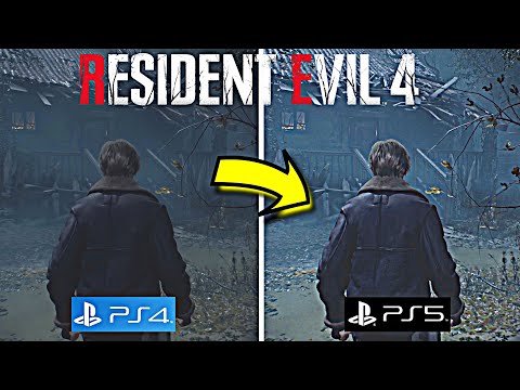 Resident Evil 4 Remake -  PS4 vs PS5 Graphic