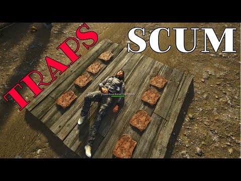 Scum 0.9 How to set traps with 200 IQ and make your base SAFE !!!
