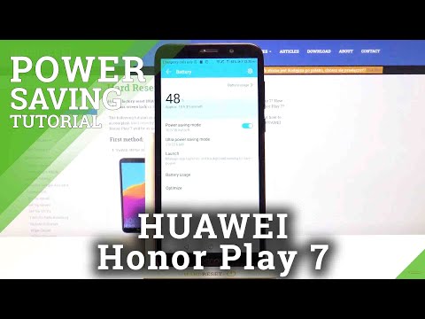 How to Activate Power Saving Mode in HUAWEI Honor Play 7 – Battery Settings