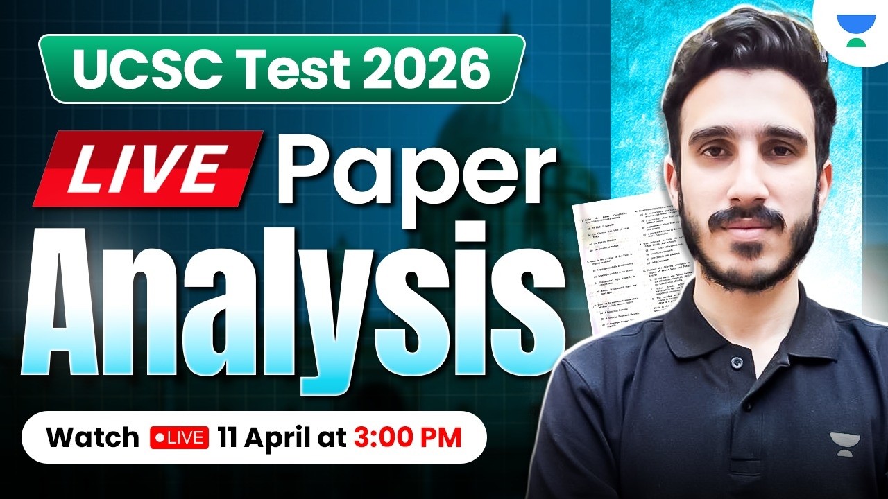 UCSC Scholarship Test Analysis 🔥 | UPSC 2026 Strategy, Questions & Solutions | Aditya Pratap