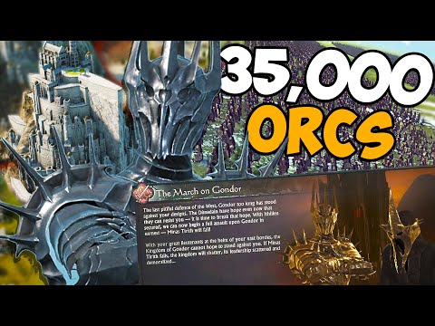 Massive 35,000 Orc Invasion Of Gondor