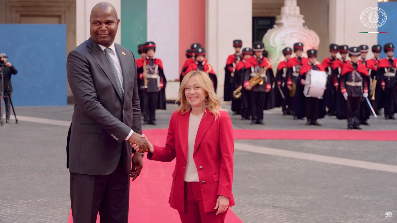 GIORGIA MELONI RICEVE A PALAZZO CHIGI IL PRESIDENTE DELLA MOZAMBICANO, DANIEL FRANCISCO CHAPO