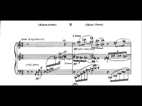 Nikolai Roslavets - Two Compositions for Piano (1915) [Score-Video]