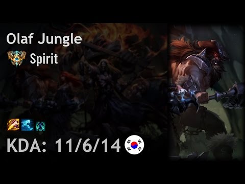 Olaf Jungle vs Kha'Zix - Spirit - KR Challenger Patch 7.1