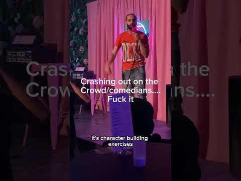 Crashing out at the tiny cupboard in New York #funny #comedy #crazy