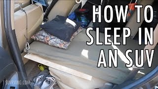 How to Sleep in an SUV (Sleeping or Car Camping in an SUV)