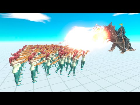 100x CROSSBOW ANEKO vs MECHA UNITS | Animal Revolt Battle Simulator