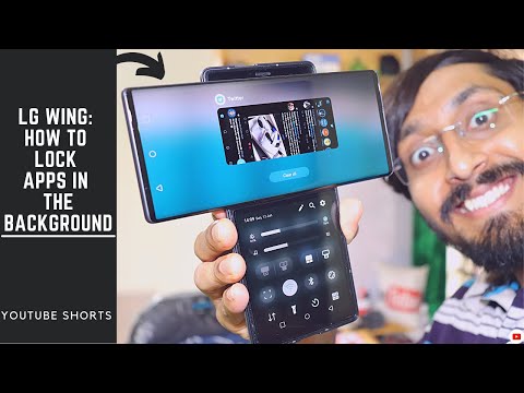 LG Wing - How to lock apps in the background | #YouTubeShorts