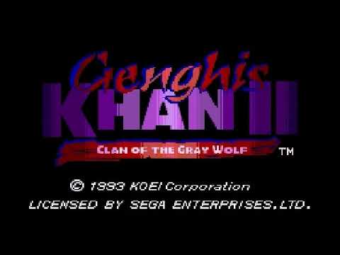 Genghis Khan II   Clan of the Gray Wolf USA - Sega Genesis