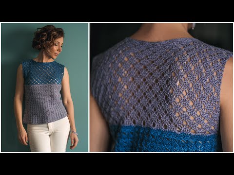How to Crochet this Lacy, Crocheted Summer Top Pattern – Point Horizon!