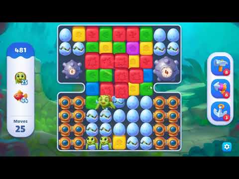 Fishdom Blast Level 481 - NO BOOSTERS GAMEPLAY 🐠 | SKILLGAMING ✔️