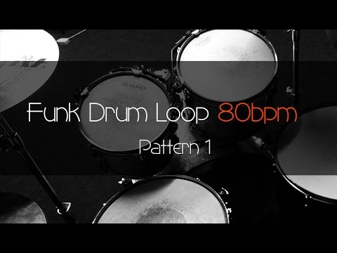 FUNK Drum Loop Practice Tool 80bpm Pattern 1