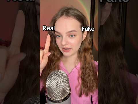 Real or Fake🩷 #asmr #tingles #visualtingle #asmrtriggers #relax