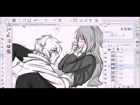 Cleao Tickle Fight Sketch Comic